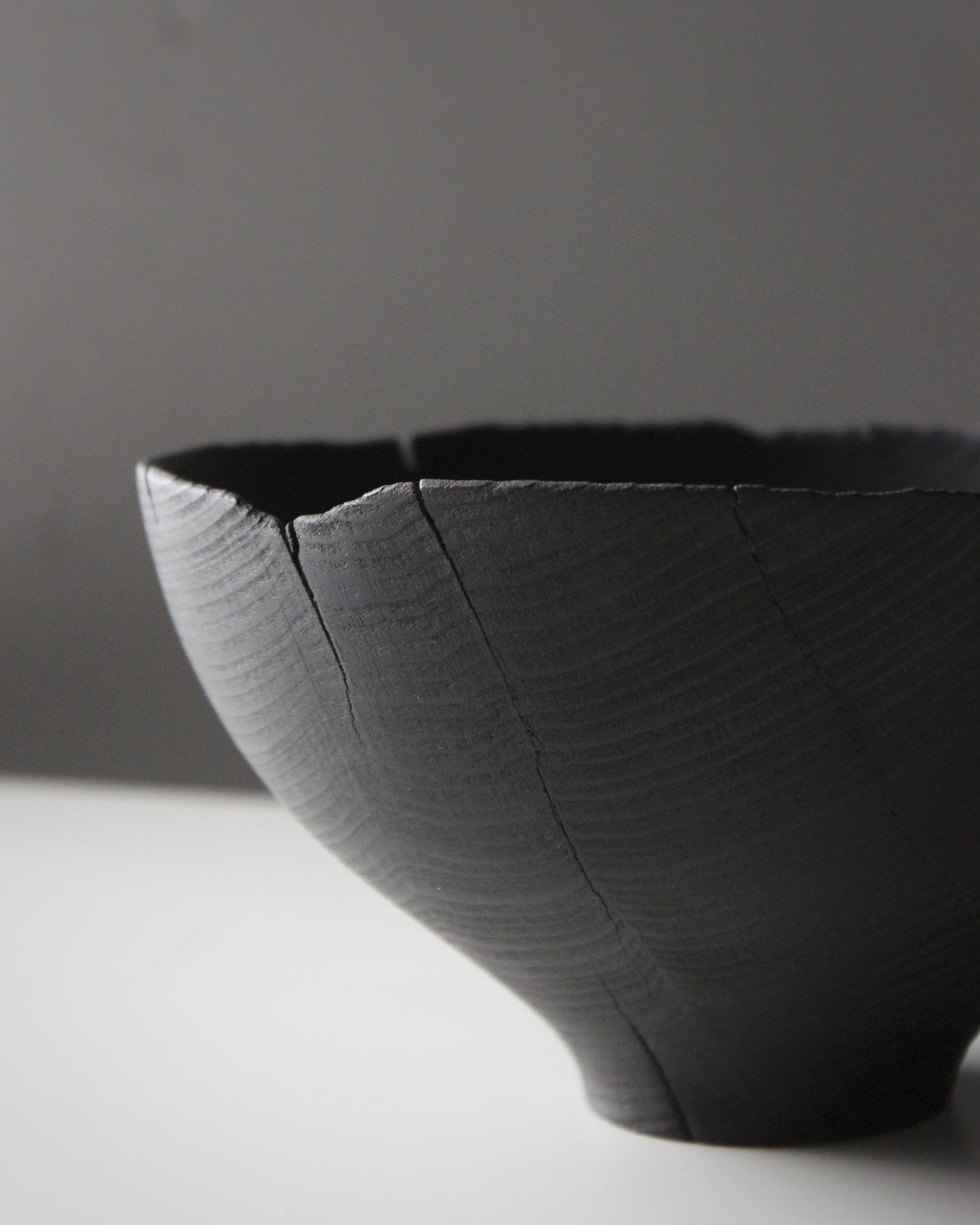 A204 Burnt White Beech Wood Bowl