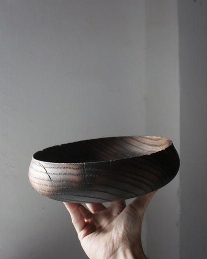 A212 Aged European Oak Wood Centerpiece