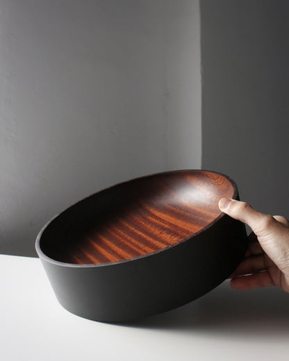 A227 Ebonized Sapeli Wood Centerpiece