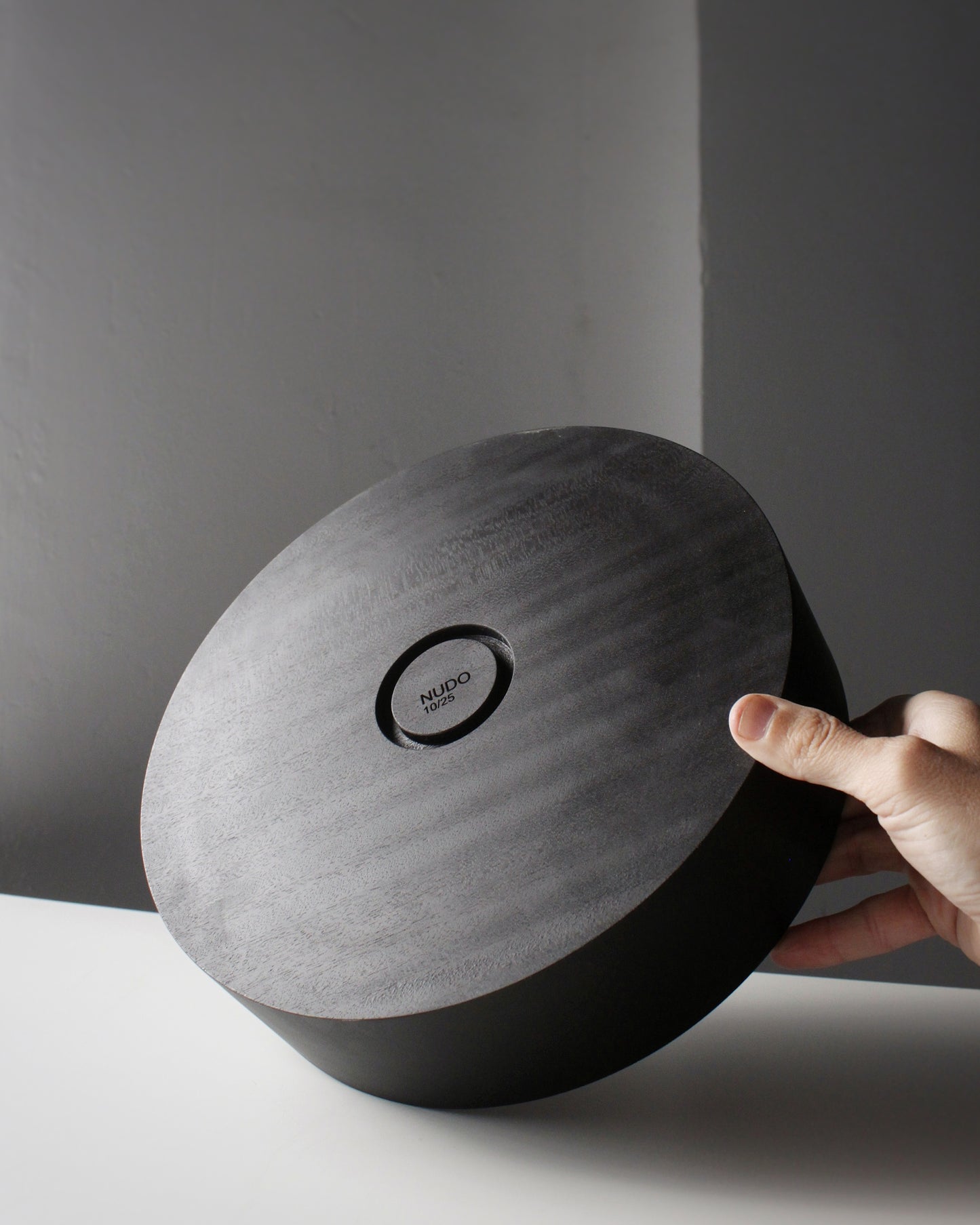 A227 Ebonized Sapeli Wood Centerpiece