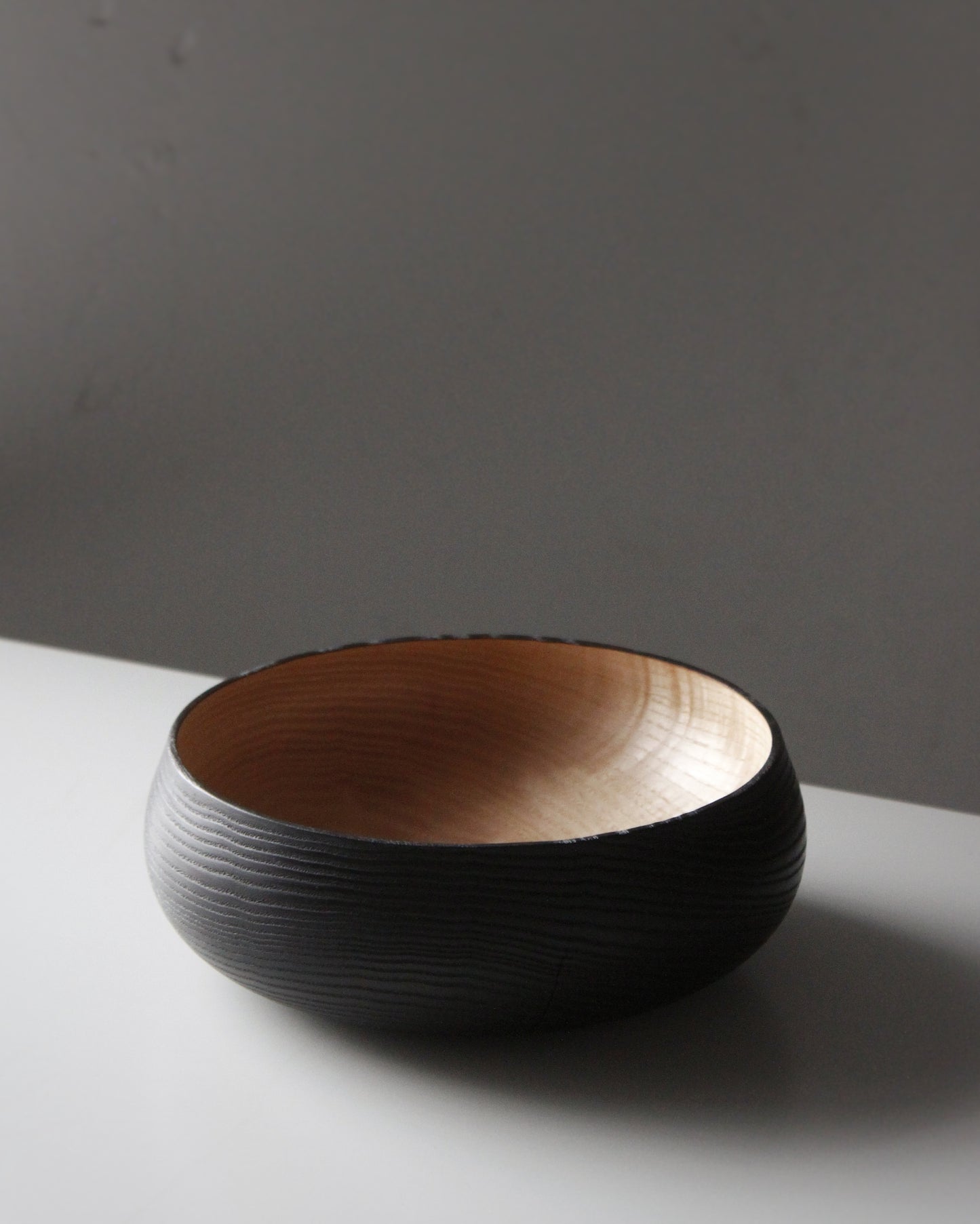 A239 Ash wood centerpiece with Yakisugui finish