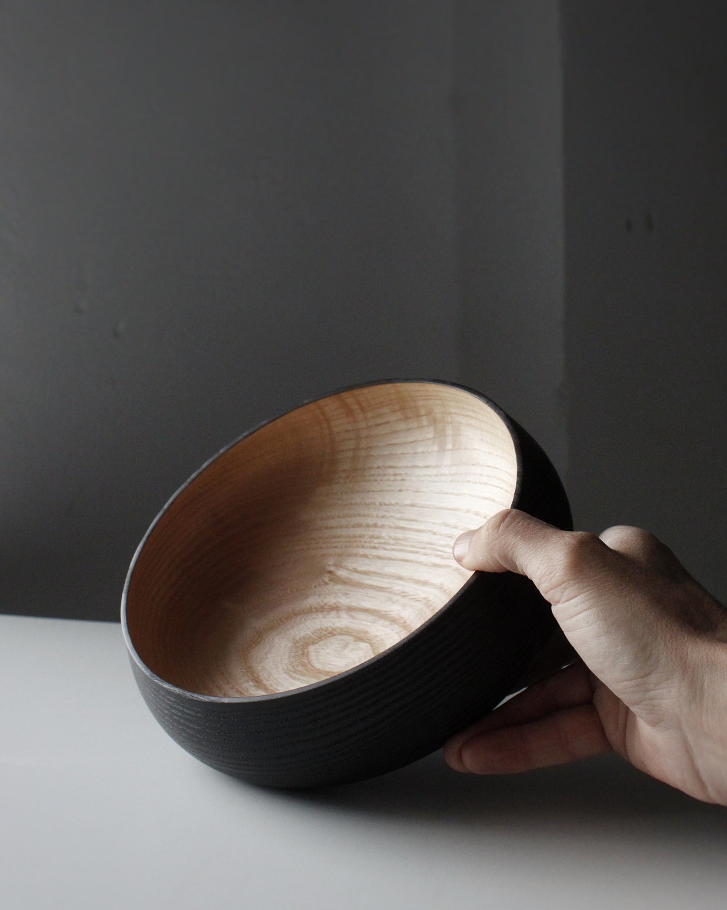 A239 Ash wood centerpiece with Yakisugui finish