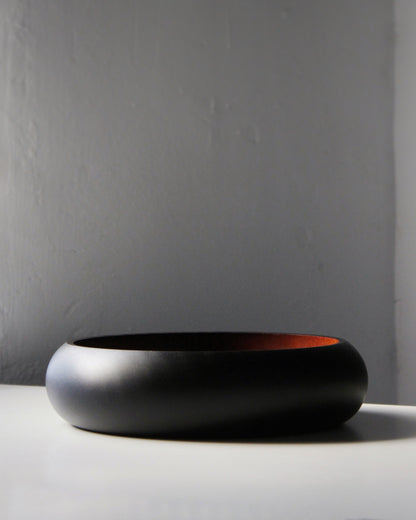 A248 Ebonized Sapeli Wood Centerpiece