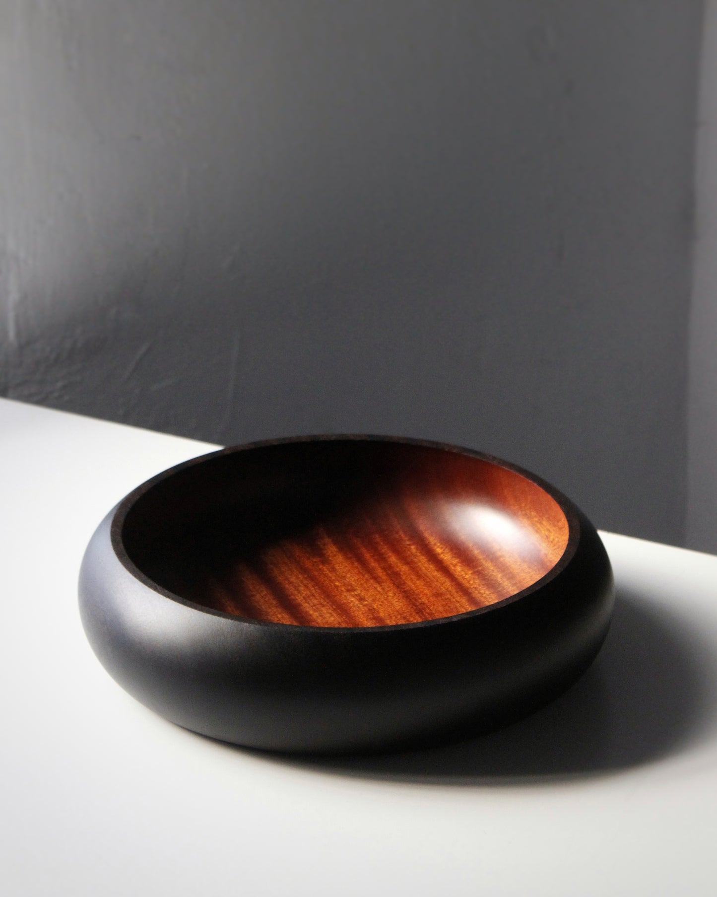 A248 Ebonized Sapeli Wood Centerpiece