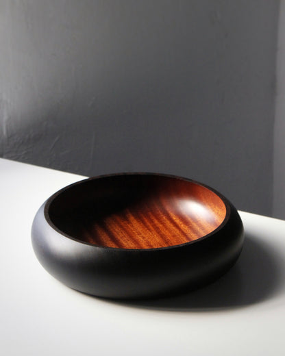 A248 Ebonized Sapeli Wood Centerpiece