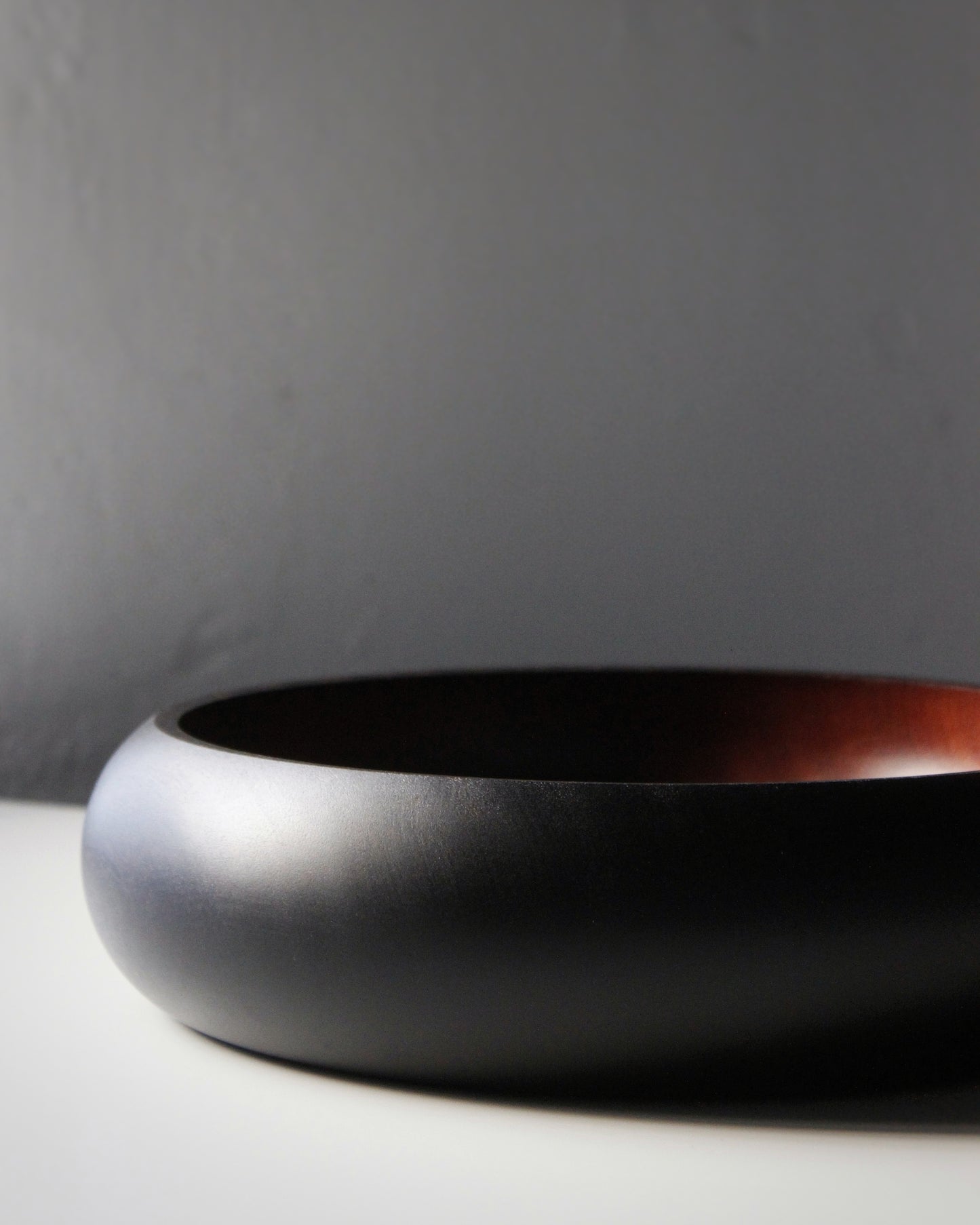 A248 Ebonized Sapeli Wood Centerpiece