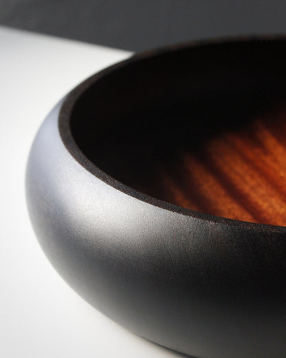 A248 Ebonized Sapeli Wood Centerpiece