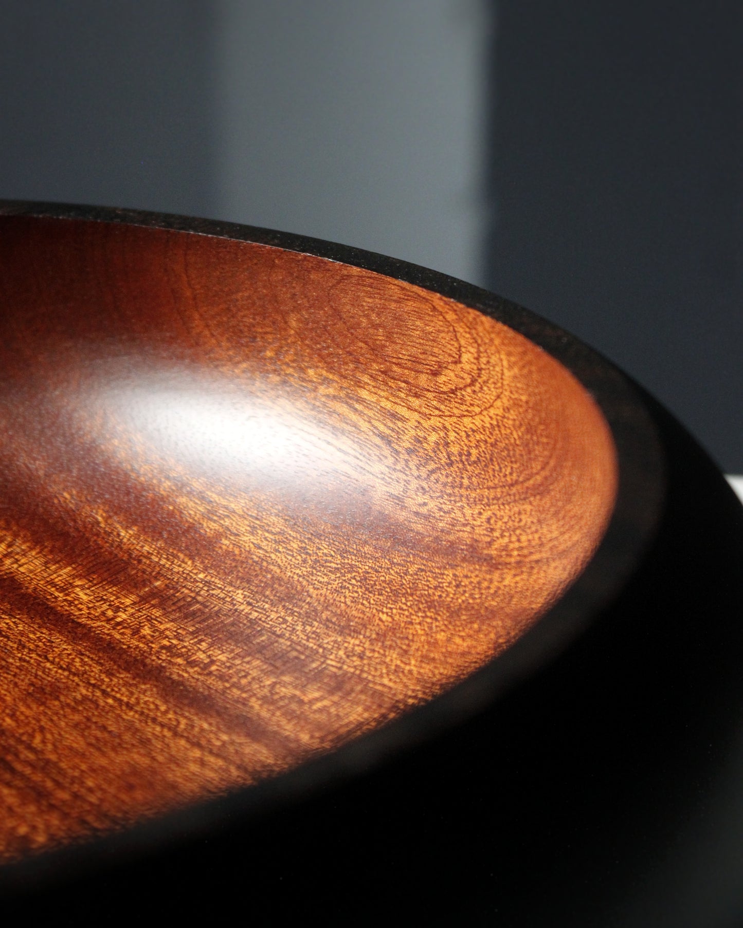 A248 Ebonized Sapeli Wood Centerpiece