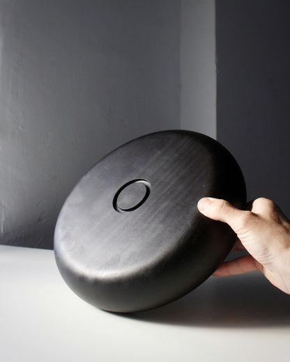 A248 Ebonized Sapeli Wood Centerpiece