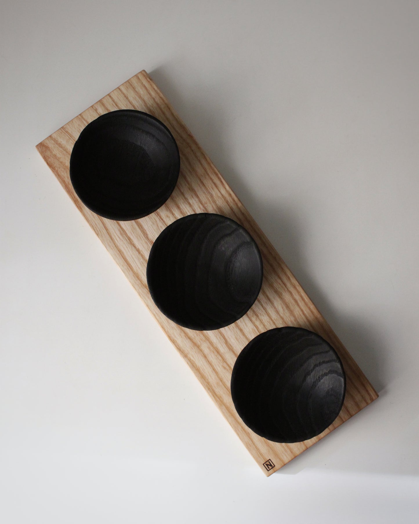 S09 Ash board and European Oak bowl set