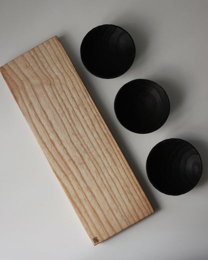 S09 Ash board and European Oak bowl set