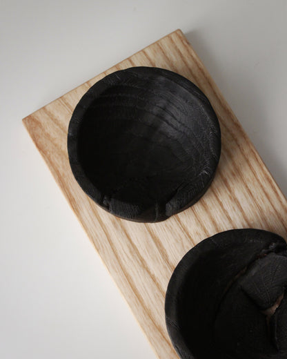 S10 Ash board and European Oak bowl set