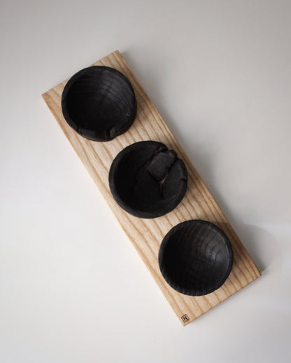 S10 Ash board and European Oak bowl set