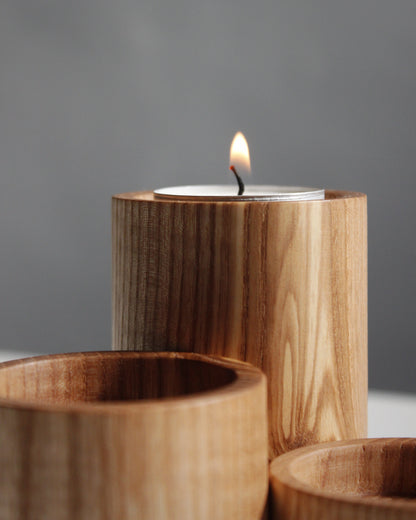 P02 Ash Candle Holder Set