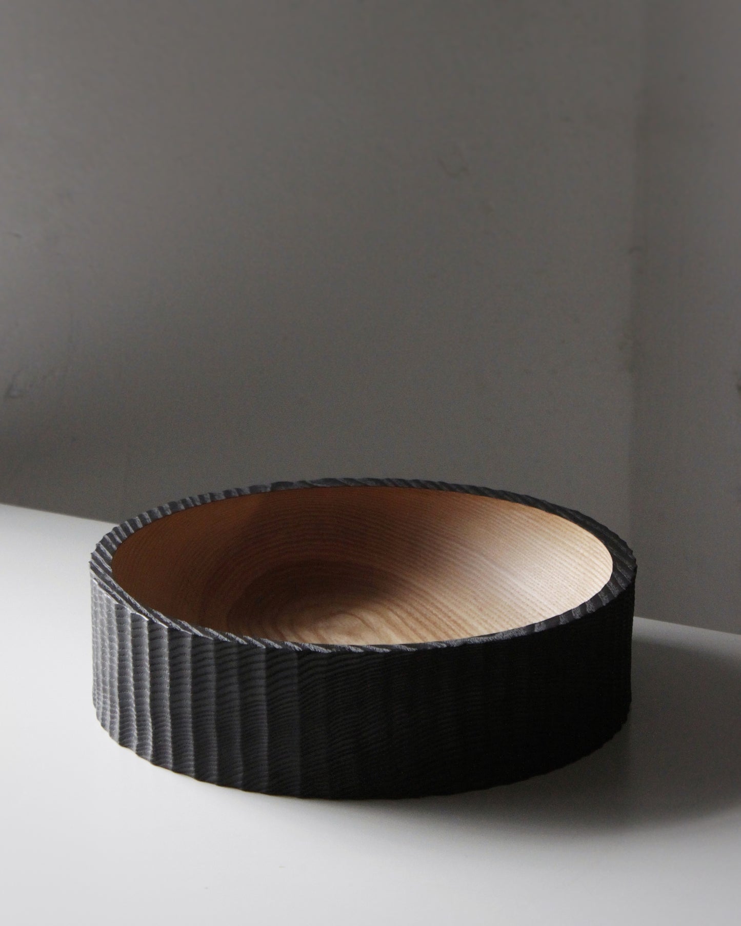 A235 Ash wood centerpiece with Yakisugui finish