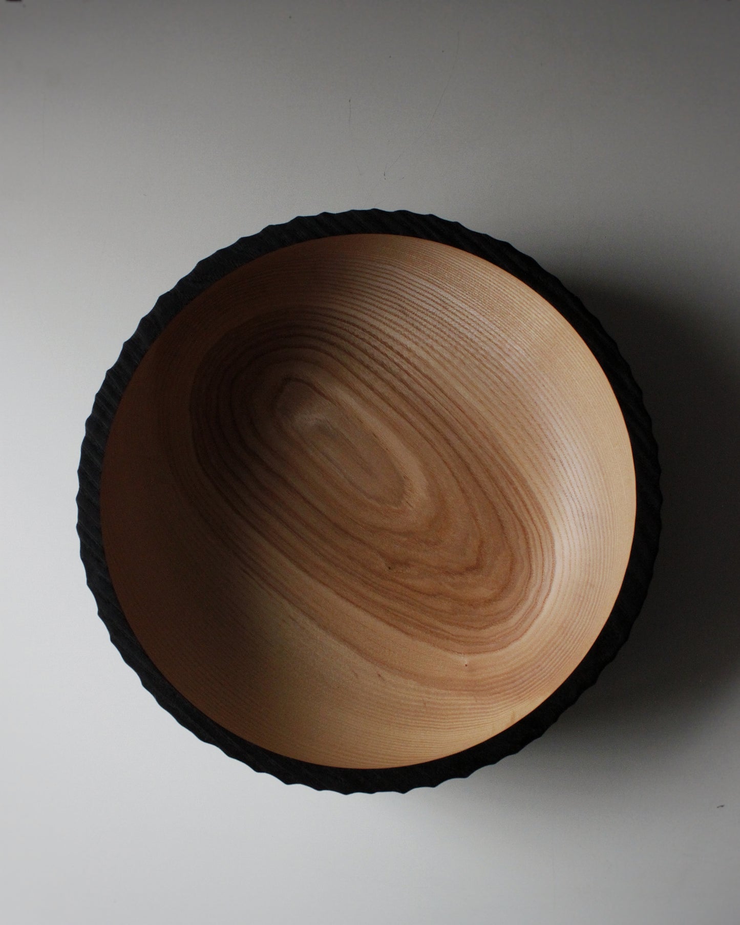 A235 Ash wood centerpiece with Yakisugui finish