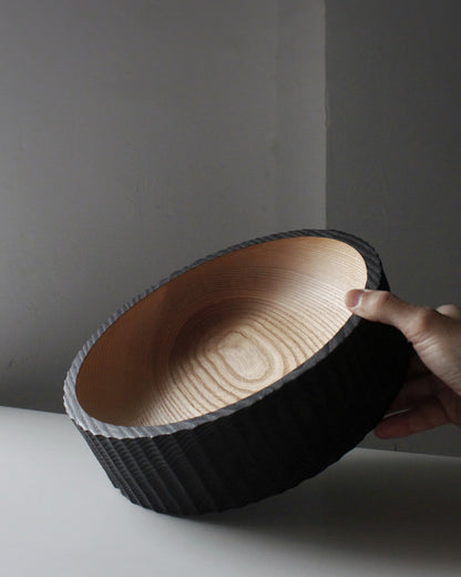 A235 Ash wood centerpiece with Yakisugui finish