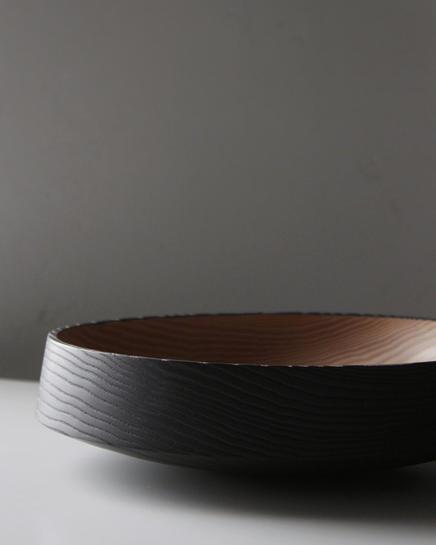 A235 Ash wood centerpiece with Yakisugui finish
